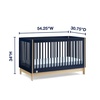 image:imagebabyGap by Delta Children Tate 4in1 Convertible Crib TrueSleep Crib and Toddler Mattress Bundle NavyNatural