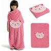 image:imageDelta Children Sherpa Throw Blanket with Storage Pocket for Kids Purple UnicornMagenta Cat