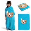 image:imageDelta Children Sherpa Throw Blanket with Storage Pocket for Kids Purple UnicornTeal Dog