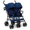 image:imageGAP babyGap Classic SidebySide Double Stroller  Lightweight Double Stroller with Recline Extendable Sun Visors amp Compact Fold  Made with Sustainable Materials Navy CamoNavy Camo