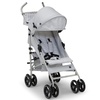 image:imagebabyGap Classic Stroller  Lightweight Stroller with Recline Compact Fold amp Removable Parent Organizer  Made with Sustainable Materials Pink StripesGrey Stripes