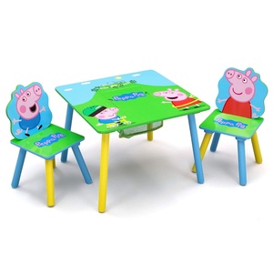 image:imageDelta Children Kids Table and Chair Set With Storage 2 Chairs Included  Ideal for Arts amp Crafts Snack Time Homeschooling Homework amp More Peppa Pig