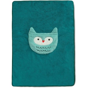 image:imageDelta Children Sherpa Throw Blanket with Storage Pocket for Kids Purple UnicornGreen Owl