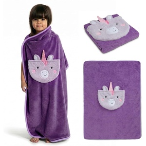image:imageDelta Children Sherpa Throw Blanket with Storage Pocket for Kids Purple UnicornPurple Unicorn