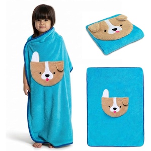 image:imageDelta Children Sherpa Throw Blanket with Storage Pocket for Kids Purple UnicornTeal Dog
