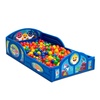 image:imageBaby Shark Plastic Sleep and Play Plastic Toddler Bed with Attached Guardrails by Delta Children Blue
