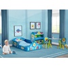 image:imageBaby Shark Plastic Sleep and Play Plastic Toddler Bed with Attached Guardrails by Delta Children Blue