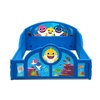 image:imageBaby Shark Plastic Sleep and Play Plastic Toddler Bed with Attached Guardrails by Delta Children Blue