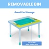 image:imageBluey Compact Play amp Learn Sensory Table  Includes Musical Instruments  Use as Sand TableSensory TableActivity TableMontessori Toy Blue