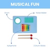 image:imageBluey Compact Play amp Learn Sensory Table  Includes Musical Instruments  Use as Sand TableSensory TableActivity TableMontessori Toy Blue