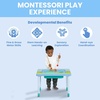 image:imageBluey Compact Play amp Learn Sensory Table  Includes Musical Instruments  Use as Sand TableSensory TableActivity TableMontessori Toy Blue