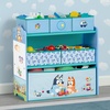 image:imageDelta Children  Bluey Design amp Store 6 Bin Toy Storage Organizer  Greenguard Gold Certified Blue