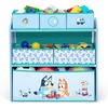 image:imageDelta Children  Bluey Design amp Store 6 Bin Toy Storage Organizer  Greenguard Gold Certified Blue
