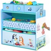 image:imageDelta Children  Bluey Design amp Store 6 Bin Toy Storage Organizer  Greenguard Gold Certified Blue