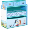 image:imageDelta Children  Bluey Design amp Store 6 Bin Toy Storage Organizer  Greenguard Gold Certified Blue