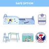 image:imageDelta Children  CoComelon 4Piece Toddler RoominaBox Set  Includes Sleep and Play Toddler Bed Table 1 Chair and Fabric Toy Box GreenBluey