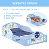 image:imageDelta Children  CoComelon 4Piece Toddler RoominaBox Set  Includes Sleep and Play Toddler Bed Table 1 Chair and Fabric Toy Box GreenBluey