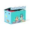 image:imageDelta Children  CoComelon 4Piece Toddler RoominaBox Set  Includes Sleep and Play Toddler Bed Table 1 Chair and Fabric Toy Box GreenBluey