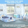 image:imageDelta Children  CoComelon 4Piece Toddler RoominaBox Set  Includes Sleep and Play Toddler Bed Table 1 Chair and Fabric Toy Box GreenBluey