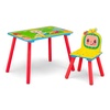 image:imageDelta Children  CoComelon 4Piece Toddler RoominaBox Set  Includes Sleep and Play Toddler Bed Table 1 Chair and Fabric Toy Box GreenCocomelon