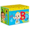 image:imageDelta Children  CoComelon 4Piece Toddler RoominaBox Set  Includes Sleep and Play Toddler Bed Table 1 Chair and Fabric Toy Box GreenCocomelon
