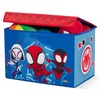 image:imageDelta Children  CoComelon 4Piece Toddler RoominaBox Set  Includes Sleep and Play Toddler Bed Table 1 Chair and Fabric Toy Box GreenMarvel Spidey and His Amazing Friends