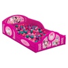 image:imageDelta Children  CoComelon 4Piece Toddler RoominaBox Set  Includes Sleep and Play Toddler Bed Table 1 Chair and Fabric Toy Box GreenMinnie Mouse