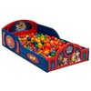 image:imageDelta Children  CoComelon 4Piece Toddler RoominaBox Set  Includes Sleep and Play Toddler Bed Table 1 Chair and Fabric Toy Box GreenPaw Patrol