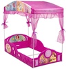 image:imageDelta Children  Disney Princess Plastic Sleep and Play Toddler Bed with Canopy Pink