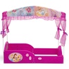 image:imageDelta Children  Disney Princess Plastic Sleep and Play Toddler Bed with Canopy Pink