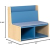 image:imageDelta Children  GapKids Reading Nook with Padded Bench  Greenguard Gold Certified Blush PinkIndigo Blue