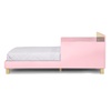 image:imageDelta Children  GapKids Wood Toddler Bed with Reversible Headboard  Greenguard Gold Certified NaturalWhiteBlush Pink