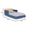 image:imageDelta Children  GapKids Wood Toddler Bed with Reversible Headboard  Greenguard Gold Certified NaturalWhiteIndigo Blue