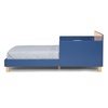 image:imageDelta Children  GapKids Wood Toddler Bed with Reversible Headboard  Greenguard Gold Certified NaturalWhiteIndigo Blue
