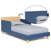 image:imageDelta Children  GapKids Wood Toddler Bed with Reversible Headboard  Greenguard Gold Certified NaturalWhiteIndigo Blue