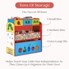 image:imageDelta Children  World of Eric Carle The Very Hungry Caterpillar Design amp Store 6 Bin Toy Storage Organizer  Greenguard Gold Certified RedBlue