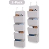 image:imageDelta Children  babyGap 2Pack Over the Door Storage Organizer with 4 Pockets GreyGrey