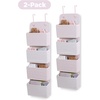 image:imageDelta Children  babyGap 2Pack Over the Door Storage Organizer with 4 Pockets GreyPink