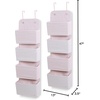 image:imageDelta Children  babyGap 2Pack Over the Door Storage Organizer with 4 Pockets GreyPink