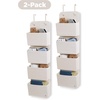 image:imageDelta Children  babyGap 2Pack Over the Door Storage Organizer with 4 Pockets GreyTan