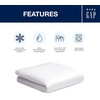 image:imageDelta Children  babyGap Crib Mattress Protector for Infants and Toddlers  Waterproof Cooling Soft Quilted Elastic and Washable Baby Mattress Protector in White Quiet Comfort