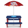image:imageDelta Children 4 Seat Activity Picnic Table with Umbrella and Lego Compatible Tabletop PAW Patrol