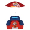 image:imageDelta Children 4 Seat Activity Picnic Table with Umbrella and Lego Compatible Tabletop PAW Patrol