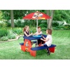 image:imageDelta Children 4 Seat Activity Picnic Table with Umbrella and Lego Compatible Tabletop PAW Patrol