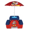 image:imageDelta Children 4 Seat Activity Picnic Table with Umbrella and Lego Compatible Tabletop PAW Patrol