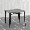 image:imageDelta Children Bistro Kids Play Table  Ideal for Arts amp Crafts Snack Time Homeschooling Homework amp More Aqua MetalNatural BirchBlack With Grey Barnboard