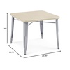 image:imageDelta Children Bistro Kids Play Table  Ideal for Arts amp Crafts Snack Time Homeschooling Homework amp More Aqua MetalNatural BirchGrey With Natural Birch
