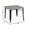 image:imageDelta Children Bistro Kids Play Table  Ideal for Arts amp Crafts Snack Time Homeschooling Homework amp More Grey MetalNatural BirchBlack With Grey Barnboard