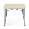 image:imageDelta Children Bistro Kids Play Table  Ideal for Arts amp Crafts Snack Time Homeschooling Homework amp More Grey MetalNatural BirchGrey With Natural Birch