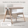 image:imageDelta Children Bondi Beechwood By The Bed Bassinet with PureAir Breathable Mesh Sheet and FSCCertified Wood TanBassinet
